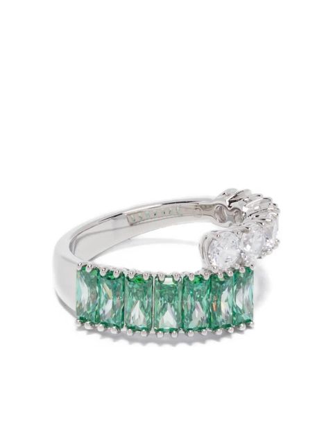 Swarovski Matrix mixed-cut crystal ring - Green - zdjęcie produktu nr 1