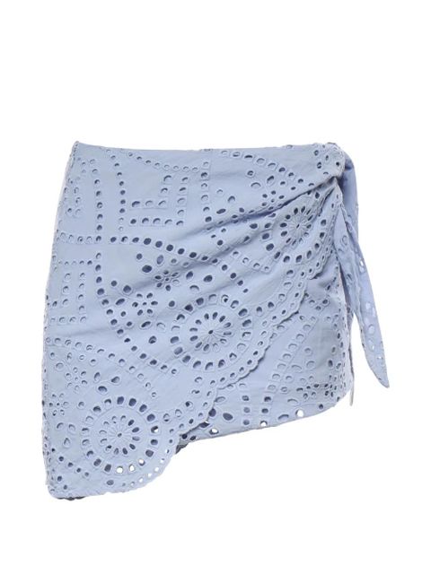 MC2 Saint Barth wrap asymmetric skirt - Blue - zdjęcie produktu nr 1