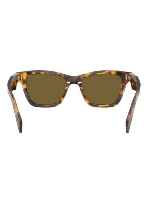 Prada Eyewear square-frame logo-lettering sunglasses - Brown - zdjęcie produktu nr 2