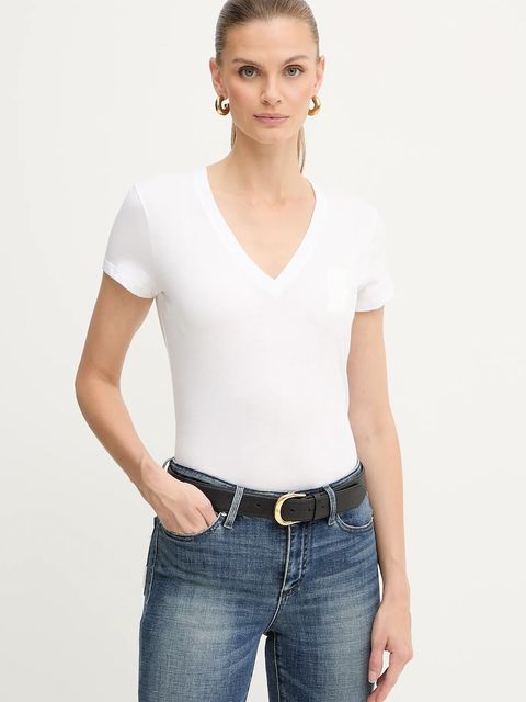 Armani Exchange t-shirt bawełniany damski kolor biały XW001008 AF17172 - zdjęcie produktu nr 1