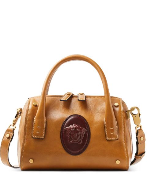 Versace Roomy small leather boston bag - Brown - zdjęcie produktu nr 1