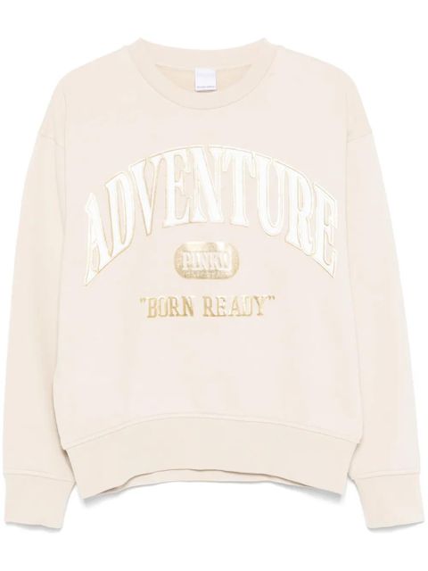 PINKO appliqué-detail sweatshirt - Neutrals - zdjęcie produktu nr 1