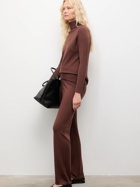 Answear.LAB komplet damski kolor brązowy