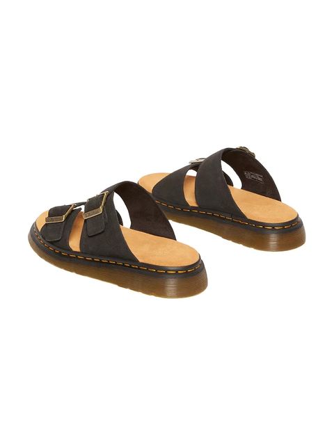 Dr. Martens klapki zamszowe Josef kolor czarny DM41082001