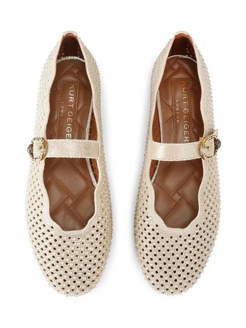 Kurt Geiger London baleriny skórzane Wavy Mayfair Ballet Flat - zdjęcie produktu nr 1