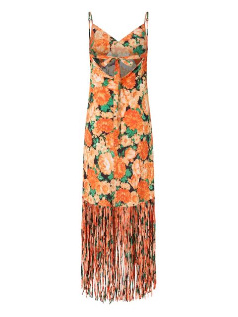 PINKO floral fringe dress - Orange - zdjęcie produktu nr 2