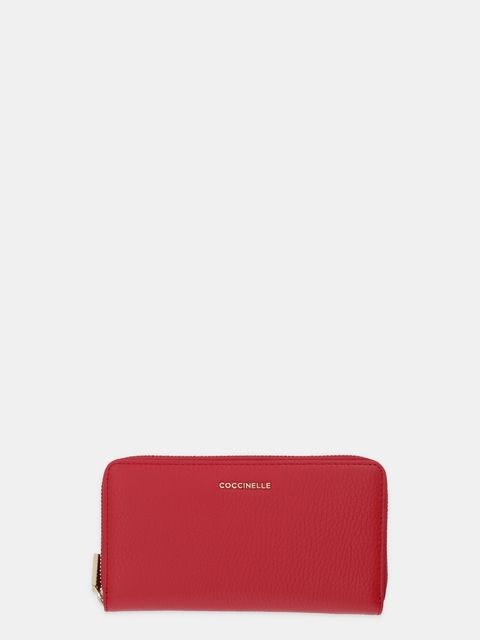 Coccinelle portfel skórzany damski kolor czerwony E2 MW5 11 32 01 - zdjęcie produktu nr 1