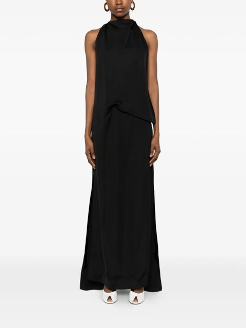 Sportmax Spsdolmen halterneck maxi dress - Black