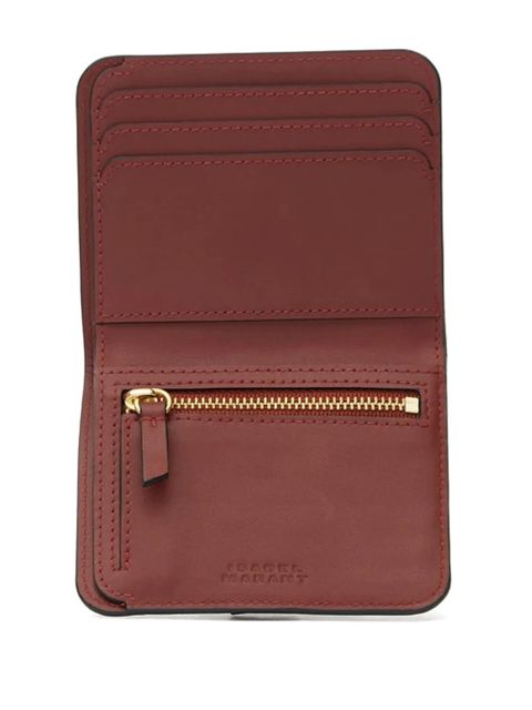 ISABEL MARANT logo-print wallet - Red