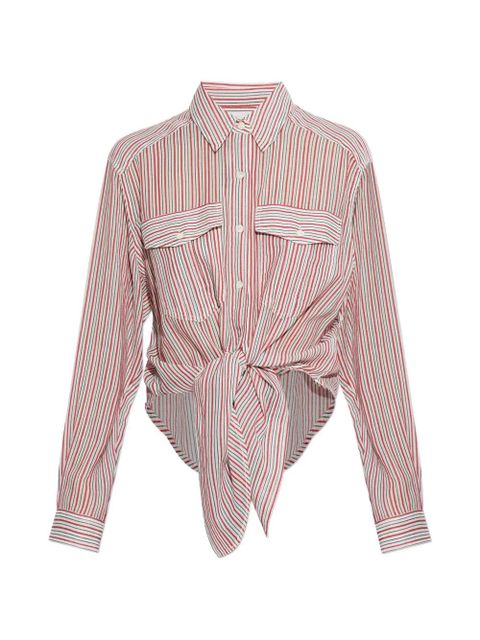 MARANT ÉTOILE striped pocket shirt - White - zdjęcie produktu nr 1