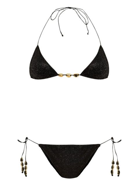 Oséree glitter-detailing bikini - Black - zdjęcie produktu nr 1
