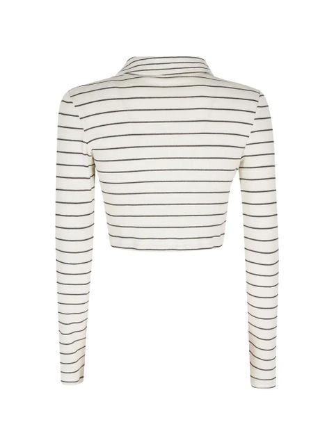 Alysi striped collared polo shirt - Neutrals - zdjęcie produktu nr 2
