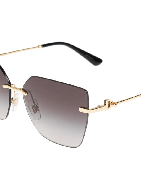 Dolce & Gabbana geometric-frame rimless sunglasses - Grey - zdjęcie produktu nr 2