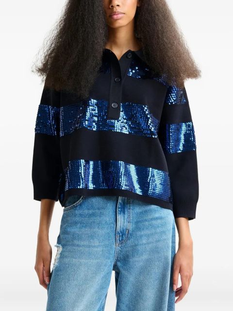 Essentiel Antwerp Illuminati polo shirt - Blue - zdjęcie produktu nr 2