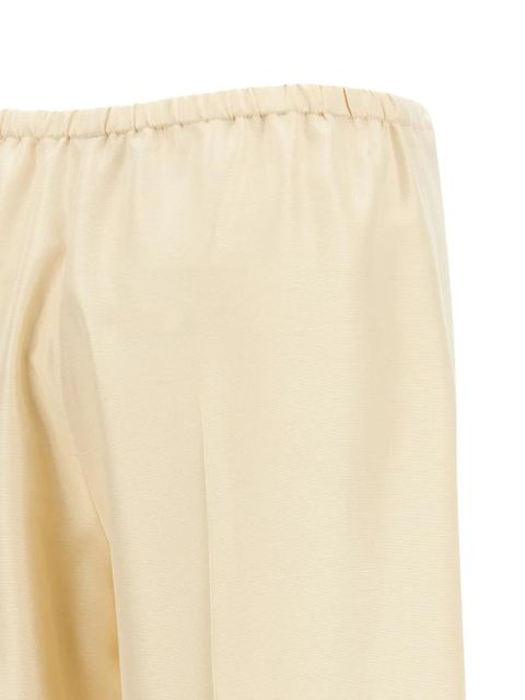 The Row Beta silk shantung trousers - Neutrals