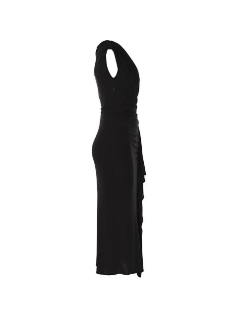 Max Mara Aureo draped midi dress - Black