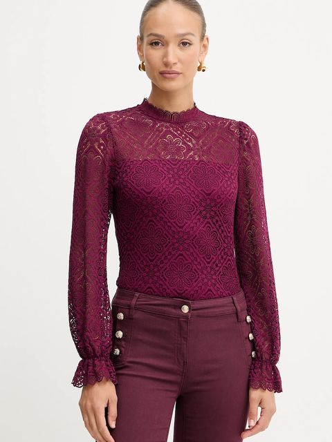 Morgan bluzka TYRIA damska kolor bordowy gładka TYRIA - zdjęcie produktu nr 1