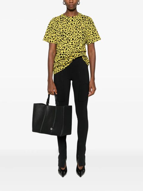 Coperni leopard-print boxy T-shirt - Yellow - zdjęcie produktu nr 2