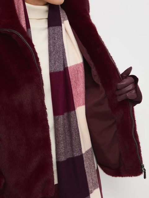 Medicine kurtka damska kolor bordowy przejściowa oversize