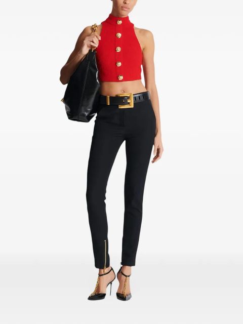 Balmain zipped-cuffs trousers - Black