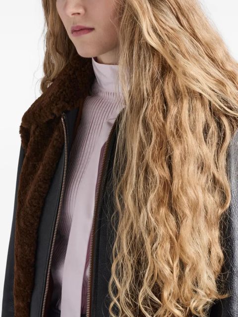 Prada bow-detail high-neck top - Pink