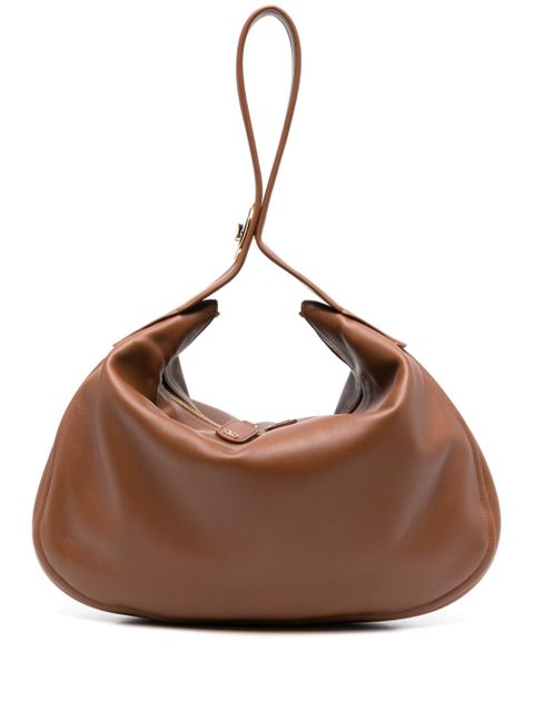 Valentino Garavani VLogo leather shoulder bag - Brown - zdjęcie produktu nr 1