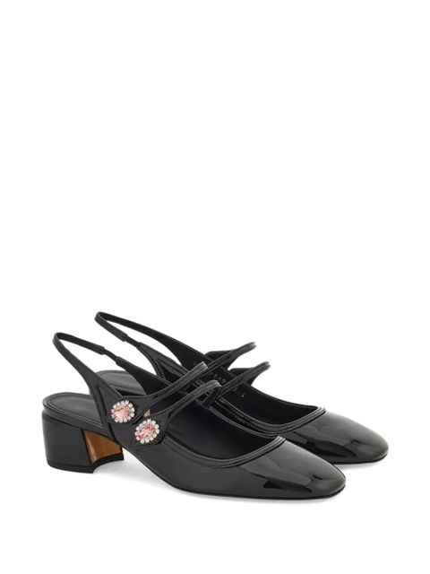 Ferragamo 40mm Mary Jane slingback pumps - Black - zdjęcie produktu nr 2