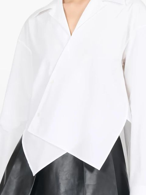 LOEWE asymmetric-hem shirt - White - zdjęcie produktu nr 2