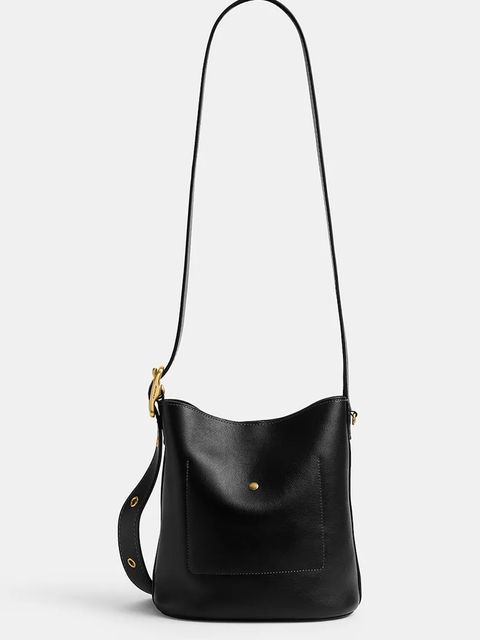 Coach torebka skórzana Bleecker Bucket Bag 21 kolor szary CCX07