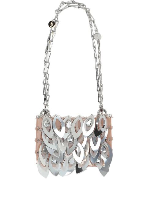 Rabanne mini disc-embellished shoulder bag - Silver - zdjęcie produktu nr 1