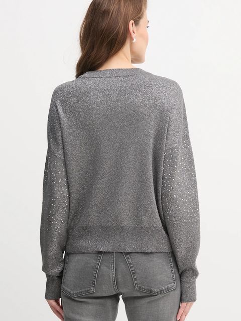 Dkny sweter SWEATERS damski kolor szary lekki P5MSAY50