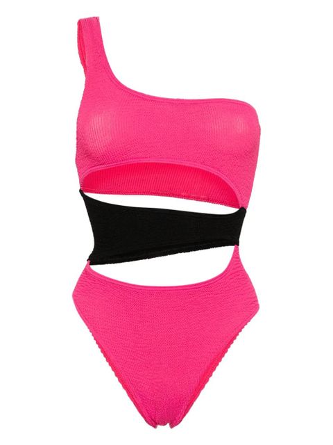 Bond-eye Splice cut-out smocked swimsuit - Pink - zdjęcie produktu nr 1