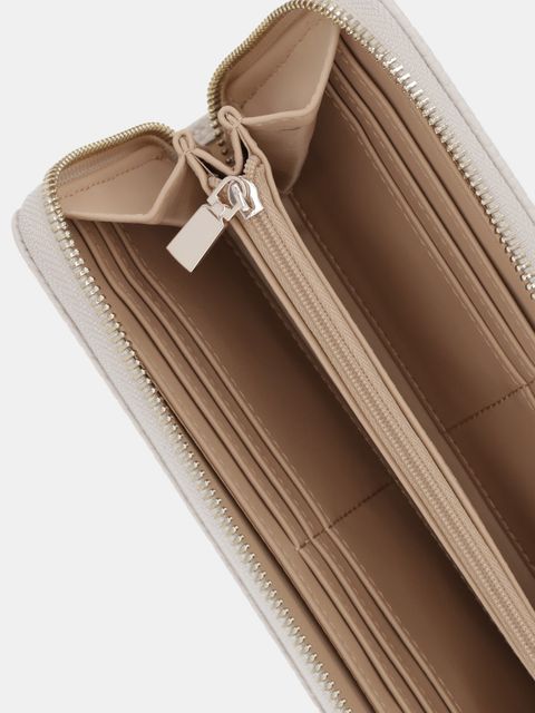 Guess portfel BRENTON damski kolor beżowy SWPG96 48146