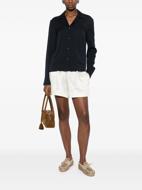 Gucci diamond-pattern buttoned shirt - Blue - zdjęcie produktu nr 2