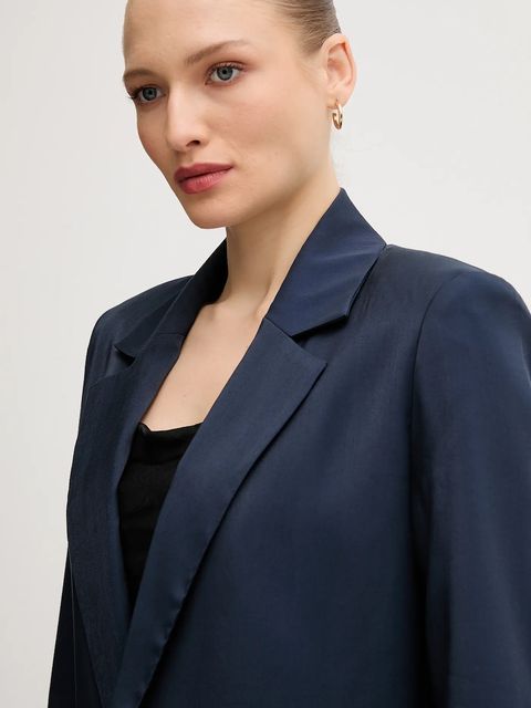 Pedro del Hierro marynarka kolor granatowy jednorzędowa gładka 6752170