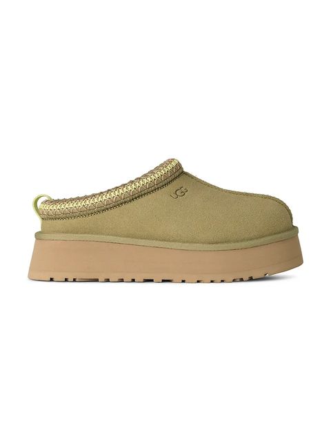 UGG kapcie zamszowe Tazz II kolor zielony 1174471.MBRS - zdjęcie produktu nr 1