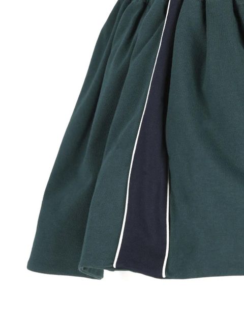 Miu Miu logo-embroidered skirt - Green