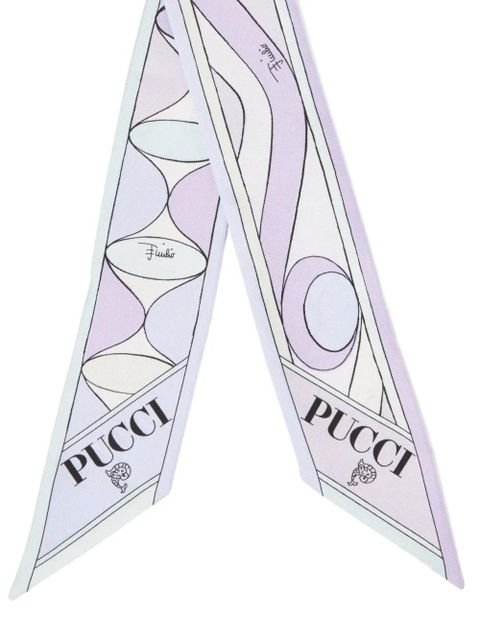 PUCCI logo graphic scarf - Purple - zdjęcie produktu nr 2