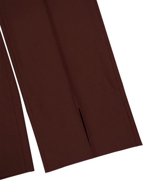 Gucci straight-leg split trousers - Brown