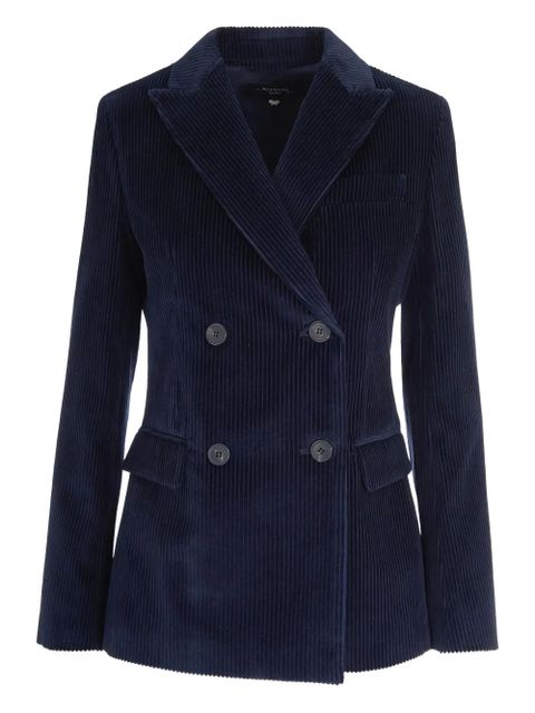 Max Mara double-breasted corduroy blazer - Blue - zdjęcie produktu nr 1