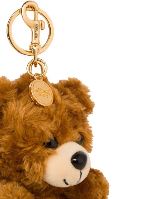 Moschino teddy-bear keyring - Brown