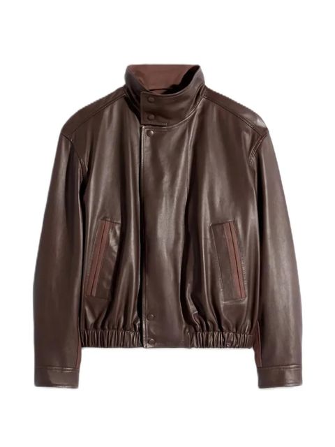 LEMAIRE leather bomber jacket - Brown - zdjęcie produktu nr 1
