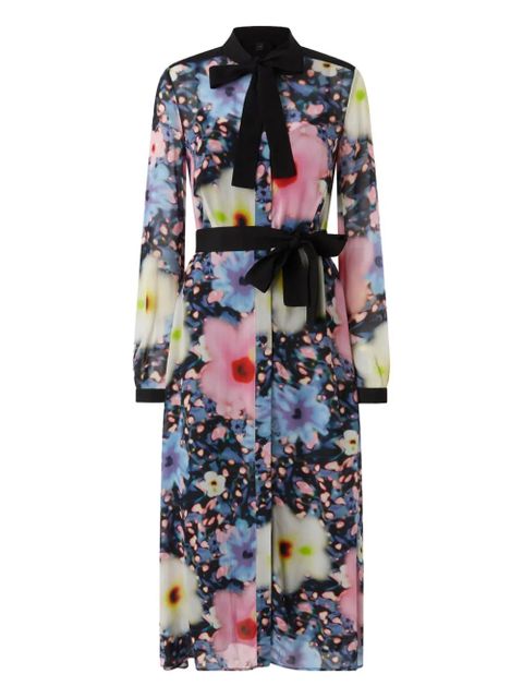 PINKO Hosomaki floral-print midi dress - Black - zdjęcie produktu nr 1