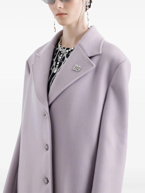 Dolce & Gabbana single-breasted coat - Purple