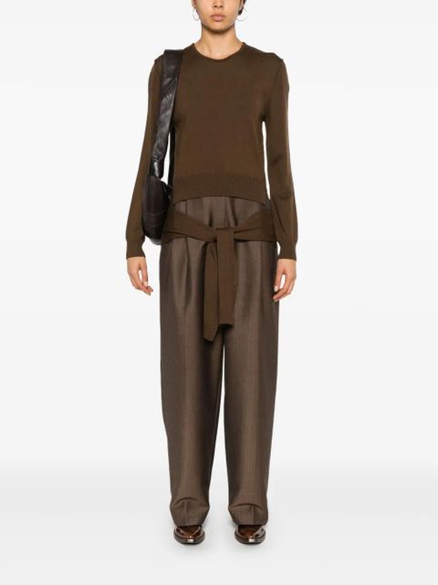 LEMAIRE Trompe L'oeil sweater - Brown - zdjęcie produktu nr 2