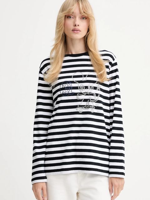 ZADIG&VOLTAIRE longsleeve bawełniany kolor czarny JWTS02839 - zdjęcie produktu nr 1