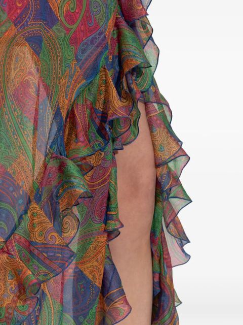 ETRO paisley-pattern maxi dress - Blue