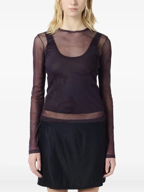 OUR LEGACY print long-sleeve top - Purple