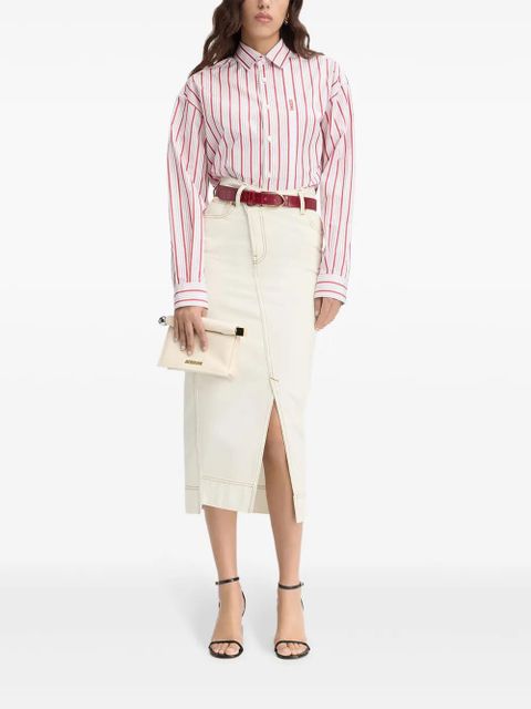 Jacquemus La jupe de-Nîmes midi skirt - Neutrals