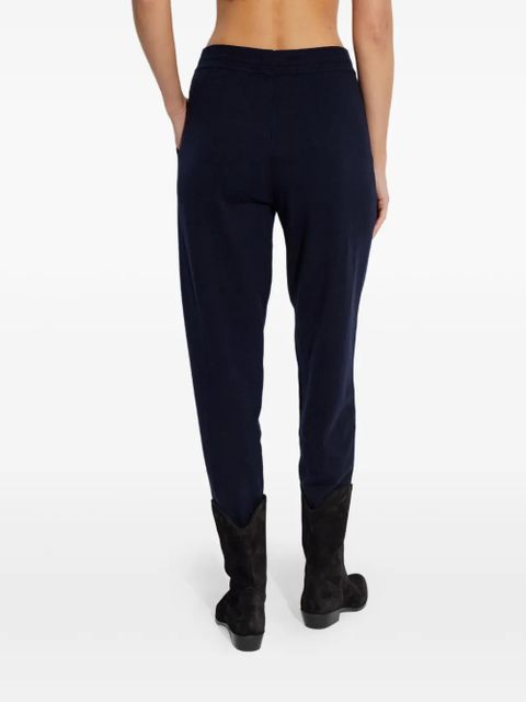 MARANT ÉTOILE drawstring embroidered trousers - Blue